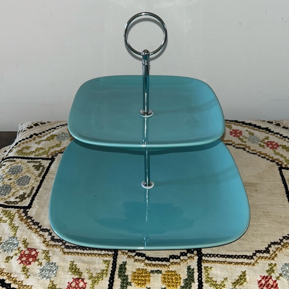 New with tags chefs atelier two tier serving dish